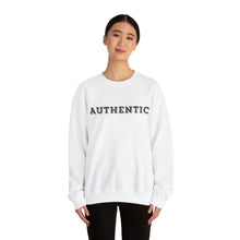 Load image into Gallery viewer, "AUTHENTIC" tone on tone Unisex Heavy Blend™ Crewneck Sweatshirt Autism Collection