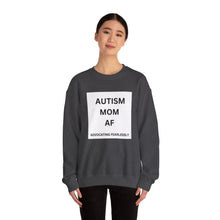 Load image into Gallery viewer, "AUTISM MOM AF: Advocating Fearlessly" Unisex Heavy Blend™ Crewneck Sweatshirt