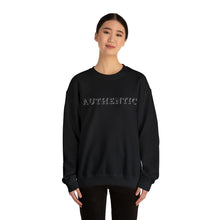 Load image into Gallery viewer, "AUTHENTIC" tone on tone Unisex Heavy Blend™ Crewneck Sweatshirt Autism Collection