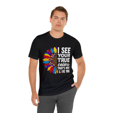 Load image into Gallery viewer, "AUTISM TRUE COLORS" Unisex Jersey Short Sleeve Tee