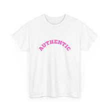 Load image into Gallery viewer, AUTHENTIC Pink Text Unisex Heavy Cotton Tee Autism Collection