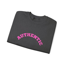 Load image into Gallery viewer, AUTHENTIC Pink Text Unisex Heavy Blend™ Crewneck Sweatshirt Autism Collection