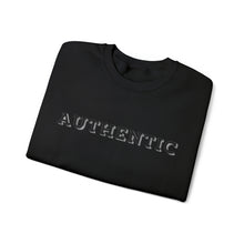 Load image into Gallery viewer, "AUTHENTIC" tone on tone Unisex Heavy Blend™ Crewneck Sweatshirt Autism Collection