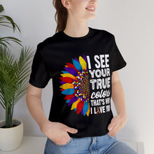 Load image into Gallery viewer, "AUTISM TRUE COLORS" Unisex Jersey Short Sleeve Tee