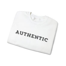 Load image into Gallery viewer, "AUTHENTIC" tone on tone Unisex Heavy Blend™ Crewneck Sweatshirt Autism Collection
