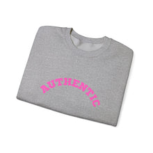 Load image into Gallery viewer, AUTHENTIC Pink Text Unisex Heavy Blend™ Crewneck Sweatshirt Autism Collection