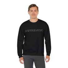 Load image into Gallery viewer, "AUTHENTIC" tone on tone Unisex Heavy Blend™ Crewneck Sweatshirt Autism Collection