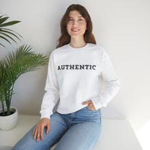 Load image into Gallery viewer, "AUTHENTIC" tone on tone Unisex Heavy Blend™ Crewneck Sweatshirt Autism Collection