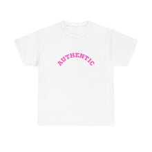 Load image into Gallery viewer, AUTHENTIC Pink Text Unisex Heavy Cotton Tee Autism Collection