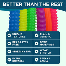 Load image into Gallery viewer, BUNMO Fidget Toys and Textured Sensory Toys Textured Stretchy Strings Fidget Toy. Bumpy Fidget Toys for Adults and Kids Make Perfect Anxiety Toys, Autism Sensory Toys, and Stress Toys