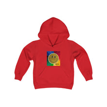 Load image into Gallery viewer, "Smile Preppy" Youth Heavy Blend Hooded Sweatshirt