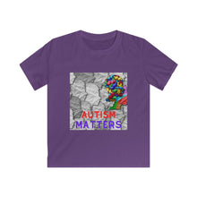 Load image into Gallery viewer, "AUTISM MATTERS" - Kids Softstyle Tee