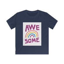 Load image into Gallery viewer, "Awesome Rainbow" Kids Softstyle Tee