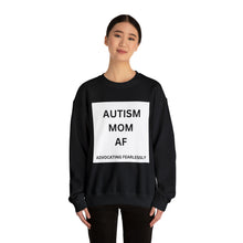 Load image into Gallery viewer, &quot;AUTISM MOM AF: Advocating Fearlessly&quot; Unisex Heavy Blend™ Crewneck Sweatshirt
