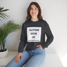 Load image into Gallery viewer, &quot;AUTISM MOM AF: Advocating Fearlessly&quot; Unisex Heavy Blend™ Crewneck Sweatshirt
