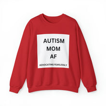 Load image into Gallery viewer, &quot;AUTISM MOM AF: Advocating Fearlessly&quot; Unisex Heavy Blend™ Crewneck Sweatshirt
