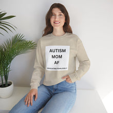 Load image into Gallery viewer, &quot;AUTISM MOM AF: Advocating Fearlessly&quot; Unisex Heavy Blend™ Crewneck Sweatshirt
