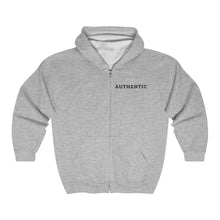 Load image into Gallery viewer, &quot;AUTHENTIC ADVOCATE&quot; Front/Back Sweatshirt AUTISM Unisex Heavy Blend™ Full Zip Hooded
