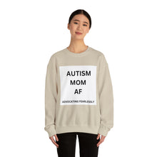 Load image into Gallery viewer, &quot;AUTISM MOM AF: Advocating Fearlessly&quot; Unisex Heavy Blend™ Crewneck Sweatshirt
