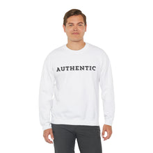 Load image into Gallery viewer, &quot;AUTHENTIC&quot; tone on tone Unisex Heavy Blend™ Crewneck Sweatshirt Autism Collection
