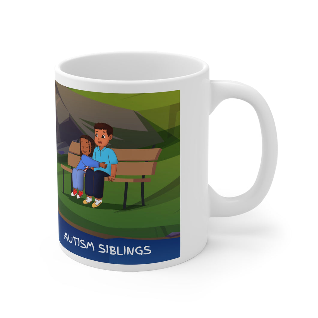 Autism Siblings Ceramic Mug 11oz