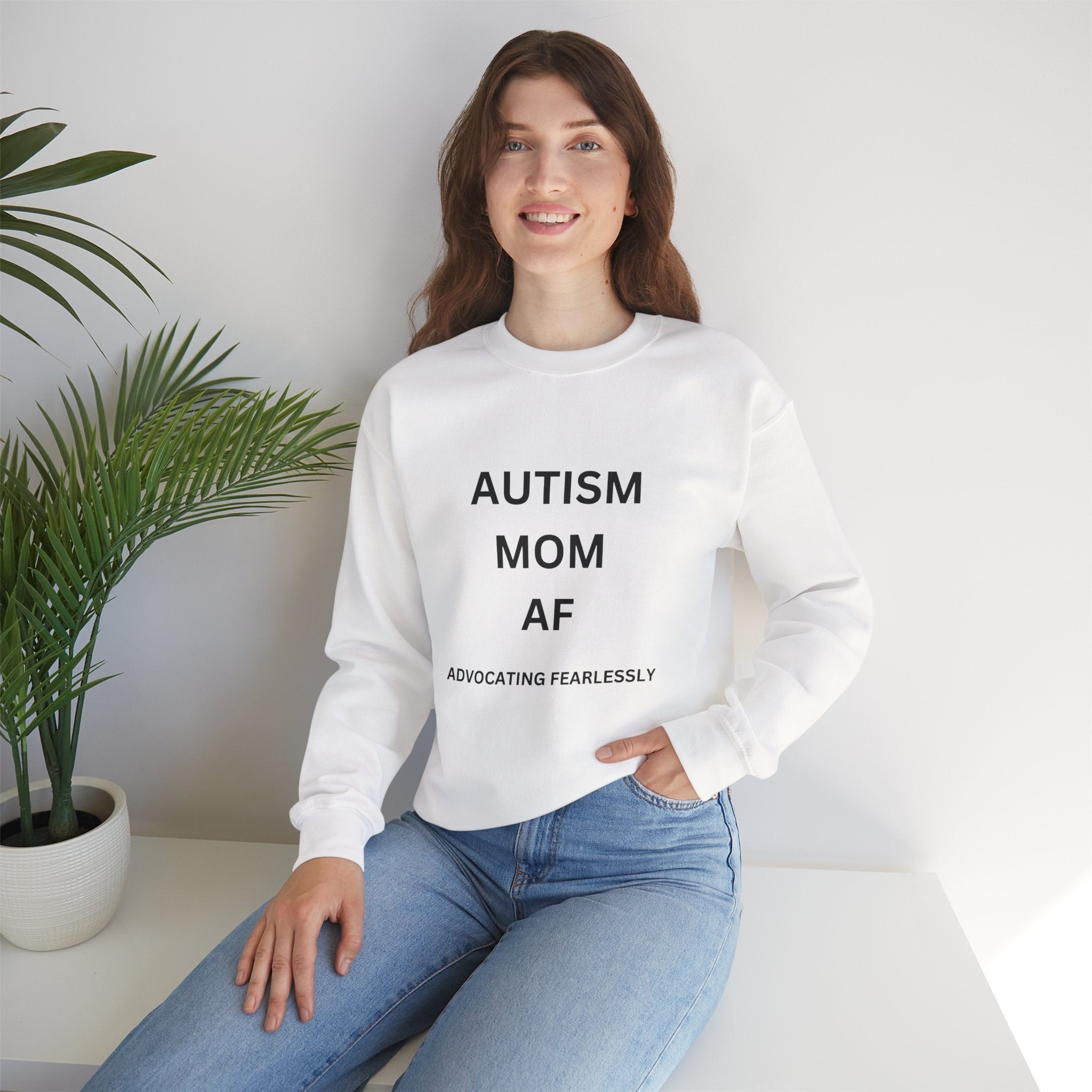 AUTISM MOM AF - Fearless Sweatshirt - Heavy Blend™ Crewneck