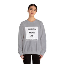 Load image into Gallery viewer, &quot;AUTISM MOM AF: Advocating Fearlessly&quot; Unisex Heavy Blend™ Crewneck Sweatshirt
