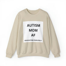 Load image into Gallery viewer, &quot;AUTISM MOM AF: Advocating Fearlessly&quot; Unisex Heavy Blend™ Crewneck Sweatshirt
