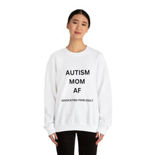 Load image into Gallery viewer, &quot;AUTISM MOM AF: Advocating Fearlessly&quot; Unisex Heavy Blend™ Crewneck Sweatshirt
