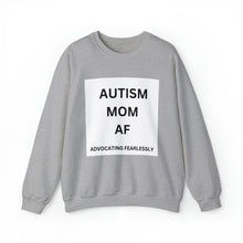 Load image into Gallery viewer, &quot;AUTISM MOM AF: Advocating Fearlessly&quot; Unisex Heavy Blend™ Crewneck Sweatshirt
