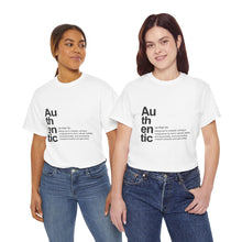 Load image into Gallery viewer, &quot;Authentic Defined&quot; - Unisex Heavy Cotton Tee - Minimalist Design Statement T-Shirt
