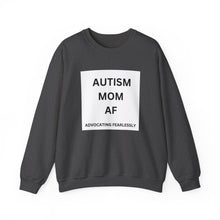 Load image into Gallery viewer, &quot;AUTISM MOM AF: Advocating Fearlessly&quot; Unisex Heavy Blend™ Crewneck Sweatshirt
