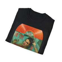 Load image into Gallery viewer, Retro Vinyl Themed Showgirl Vibes Unisex T-Shirt, Music Lover Gift, Casual Wear, Gift for Her, Vintage Style Tee
