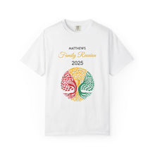 Load image into Gallery viewer, Custom &quot;MATTHEWS&quot; Family Reunion T-Shirt | Tree Design | August 2025 | Unisex (Mens and Womens)
