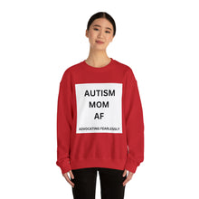 Load image into Gallery viewer, &quot;AUTISM MOM AF: Advocating Fearlessly&quot; Unisex Heavy Blend™ Crewneck Sweatshirt
