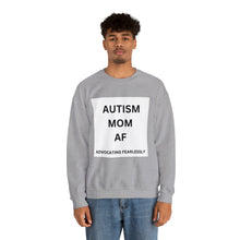 Load image into Gallery viewer, &quot;AUTISM MOM AF: Advocating Fearlessly&quot; Unisex Heavy Blend™ Crewneck Sweatshirt
