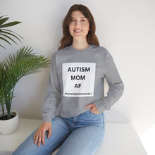 Load image into Gallery viewer, &quot;AUTISM MOM AF: Advocating Fearlessly&quot; Unisex Heavy Blend™ Crewneck Sweatshirt
