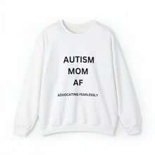 Load image into Gallery viewer, &quot;AUTISM MOM AF: Advocating Fearlessly&quot; Unisex Heavy Blend™ Crewneck Sweatshirt
