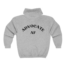 Load image into Gallery viewer, &quot;AUTHENTIC ADVOCATE&quot; Front/Back Sweatshirt AUTISM Unisex Heavy Blend™ Full Zip Hooded
