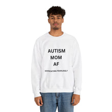 Load image into Gallery viewer, &quot;AUTISM MOM AF: Advocating Fearlessly&quot; Unisex Heavy Blend™ Crewneck Sweatshirt
