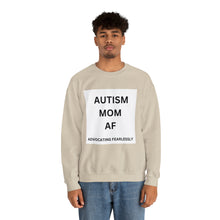 Load image into Gallery viewer, &quot;AUTISM MOM AF: Advocating Fearlessly&quot; Unisex Heavy Blend™ Crewneck Sweatshirt
