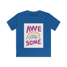 Load image into Gallery viewer, &quot;Awesome Rainbow&quot; Kids Softstyle Tee
