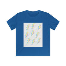 Load image into Gallery viewer, Lightning Strikes Again&quot; Kids Softstyle Tee
