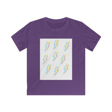 Load image into Gallery viewer, Lightning Strikes Again&quot; Kids Softstyle Tee
